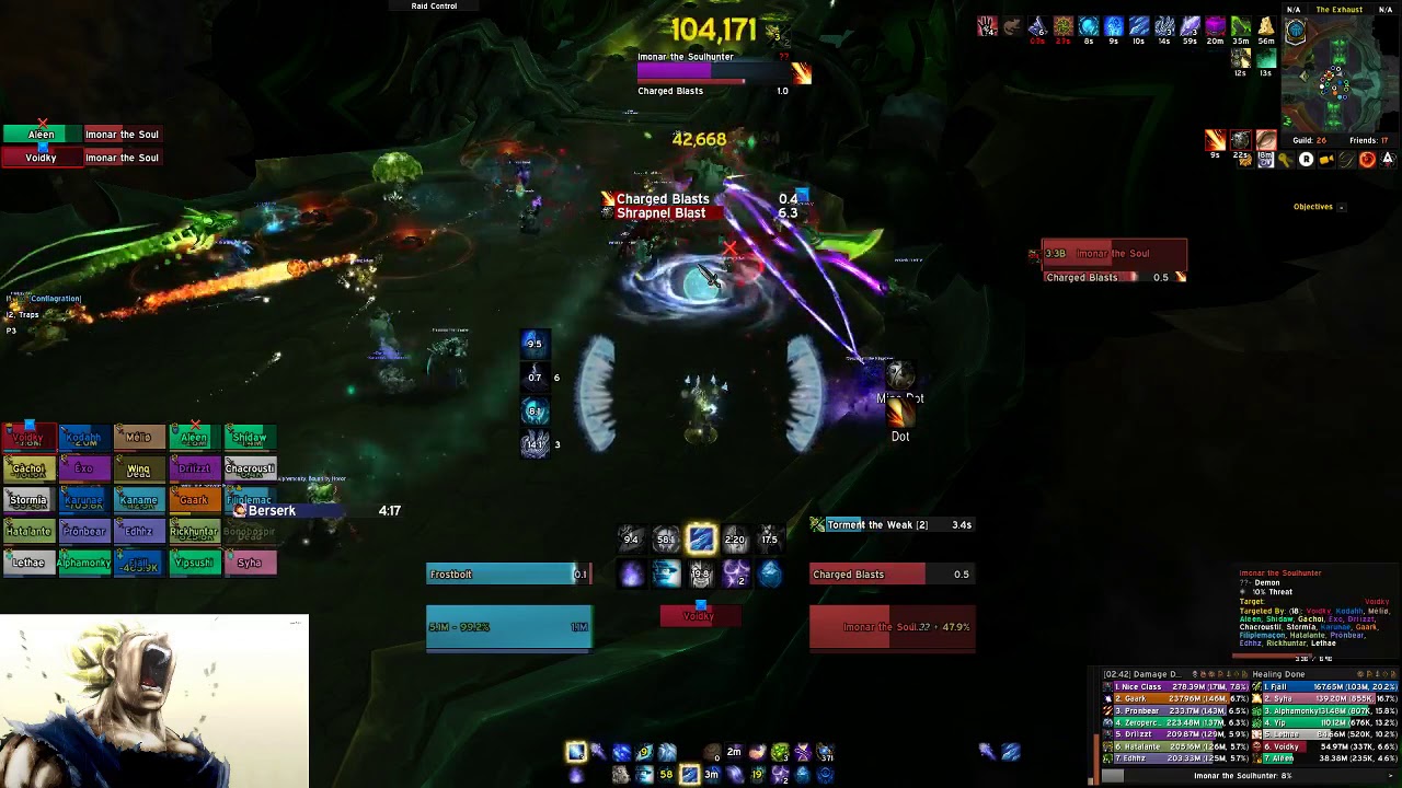 Relentless vs Antorus, The Burning Throne Heroic - Imonar the Soulhunter (Mage PoV)