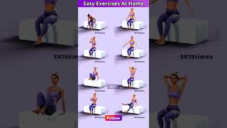 Easy Exercises At Home reels fitness health bhfyp shorts  fitfam fitness