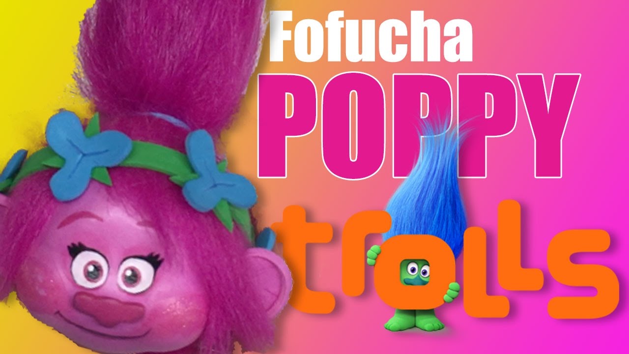 Como hacer cabeza fofucha Poppy Trolls - How to make Poppy Trolls head