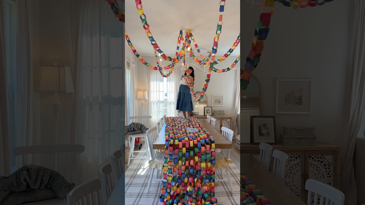 Birthday decor made from paper 😍 #partyideas #90skid #mom