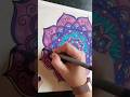 🎨 #Coloring a #Mandala |  Easy Mandala #Art for Beginners | #Satisfying Art Video