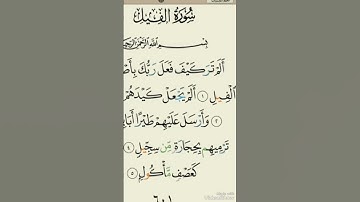 لا يغويك الشيطان توقف اقل من دقيقه اسمع اجمل تلاوه للشيخ #المنشاوي سوره الفيل تلاوه يخشع لها القلب