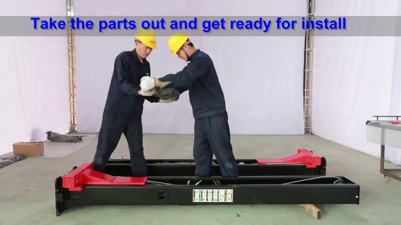 How to install two post car lift - YouTube