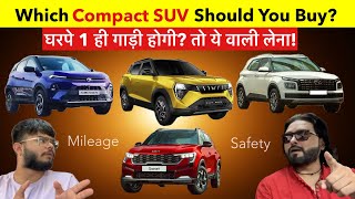 घरपे 1 ही गाड़ी होगी? तो ये वाली लेना! 🫵🏻 XUV 3XO VS NEXON VS SONET VS VENUE VS BREZZA VS FRONX