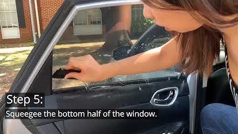 How to install Static Cling Window Tint on Car Side Windows