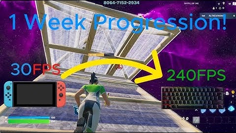 My 1 WEEK Controller To Keyboard And Mouse Progression! (Fortnite)
