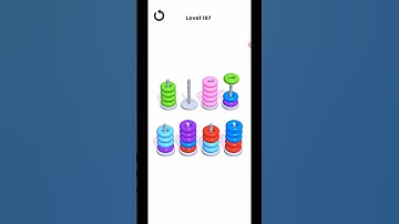 Hoop Stack Level 197  WalkThrough Solution Gameplay
