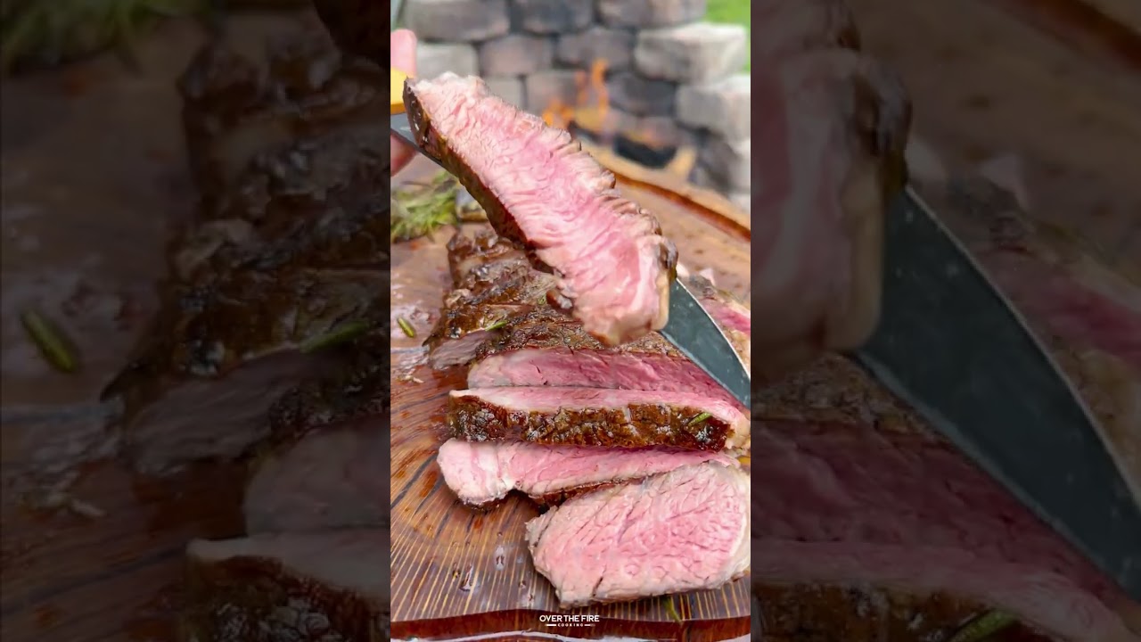 Steak on a Shovel Recipe | Over The Fire Cooking by Derek Wolf