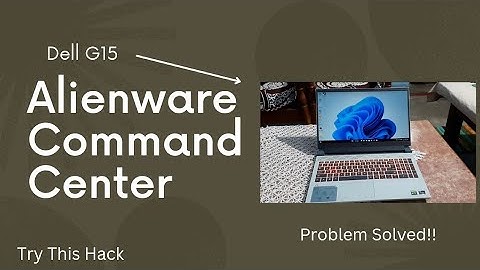 Alienware Command Centre Not Working? || Dell G15 || Try This Instead