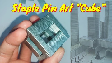 You Won’t Believe This Cube Is Made of STAPLE Pins 😱 | Viral Art Idea