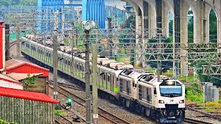 台鐵新型柴電R200型重聯牽引EMU900試運轉8785次橋頭站通過-2023/12/20