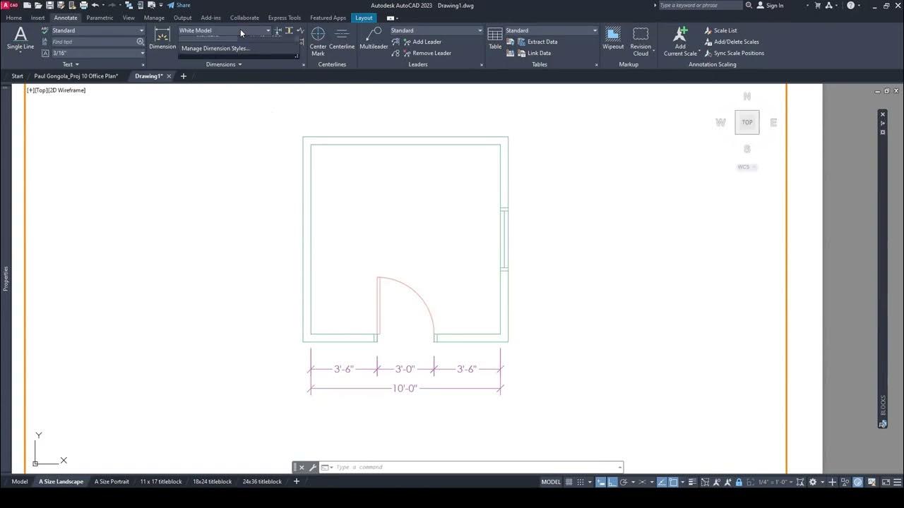 AUTOCAD DIMENSIONING Changing Dimension Styles YouTube
