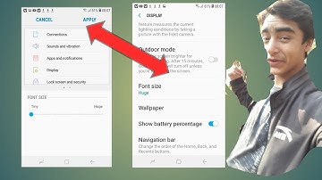 How to change font size and font style in Samsung Galaxy A10s lllĺ mobile size    from samsung.