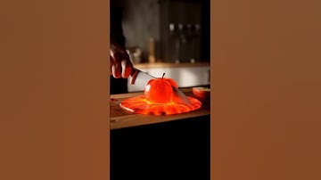 Satisfying Lava Apple Slice: Hypnotic Molten Fruit Transformation #ASMR #Surreal #LavaArt #Satisfyin