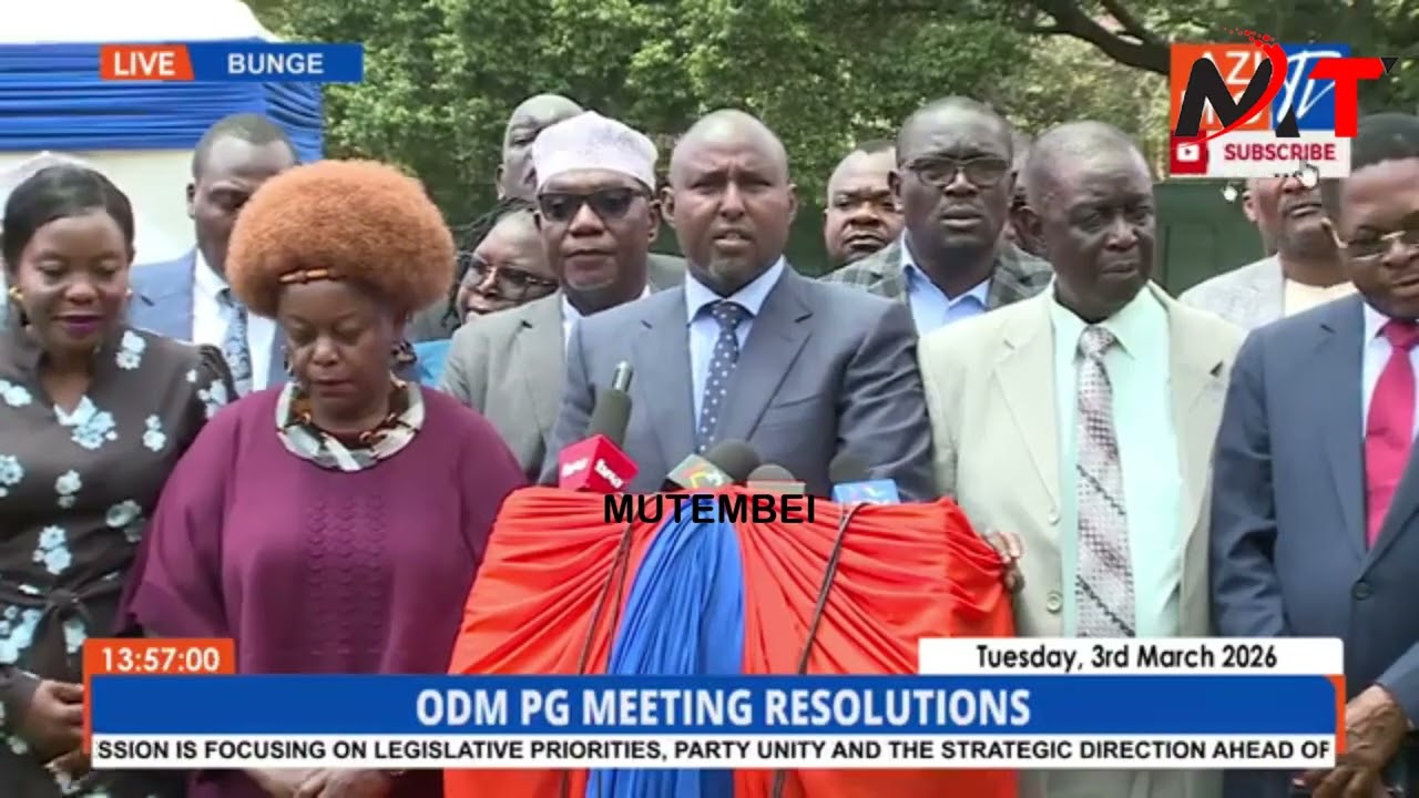 ODM ADDRESS THE NATION AFTER ODM PARLIAMENTARY GROUP MEETING RESOLUTIONS! LISTEN!!