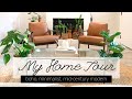 my home tour 2019 | boho, mid-century modern, minimalist & PLANTS!