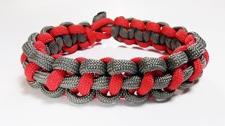 Paracord Tutorial: How To Tie A 2 Color Thin Line Solomon Bar Parachute Cord Bracelet by WhyKnot 9,317 views 6 years ago 7 minutes, 47 seconds