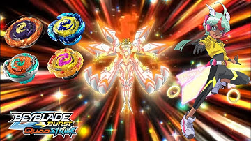 All Moves of Quadra/Pri Forscythe & Pandora in Beyblade Burst Quadstrike