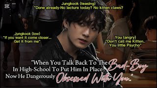1-You talk back to the bad boy… now he’s dangerously obsessed with you💀 #jkff #btsff #fyp