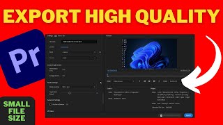 How To Export HIGH QUALITY Video In LOW SIZE Premiere Pro 2023 | Export Videos With Small File Sizes