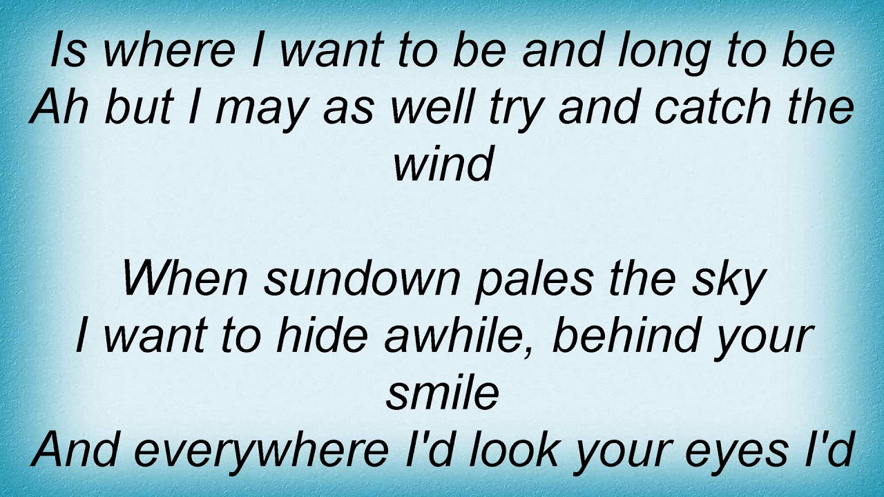 Susanna hoffs catch the wind lyrics youtube
