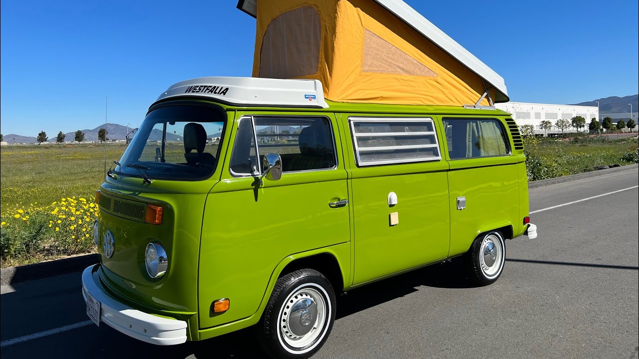 1977 VW Westfalia Bus Sage Green
