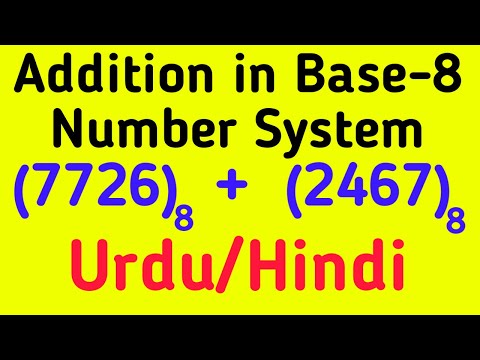 Addition in Octal Base-8 Number System in Urdu/Hindi |Everyday Science|