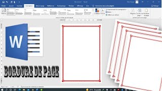 2022|| Créer une Bordure de Page avec WORD