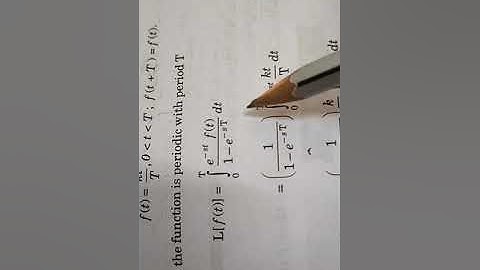 laplace transforms of periodic function , Exercise 5.4, part 2