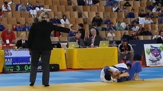 Cadet European Judo Cup Berlin 2016 Round 2 -55 Kg Talakhashvili Geo - Amangeldi Kaz