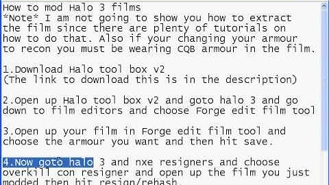 How to Mod Halo 3 Films 100% working