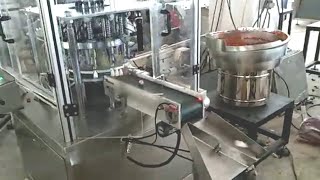 caps rings gaskets three in one assembly equipment fully automatic cap lining assembler machine