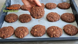 Starbucks Kurabi̇yesi̇nden Bi̇le Daha Orji̇nal Aninda Bi̇ten Kurabi̇yeler Çi̇kolatali Findikli Cooki̇es