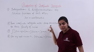 Class 12th – Properties of Indefinite Integrals | Integrals | Tutorials Point