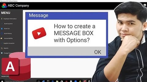 How to Create Message Box in Ms Access - Basic way that you need to know. | Edcelle John Gulfan