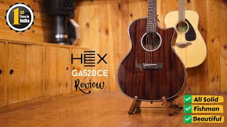 A Guitar TOO GOOD to be TRUE!! | HEX GA520ce Review | Made in Indonesia