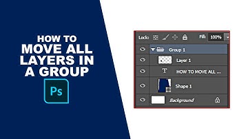 How to move all layers in a group in Photoshop