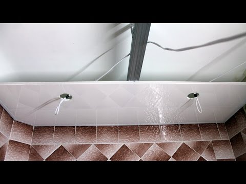 Потолок в ванной из пластиковых панелей и демонтаж своими руками