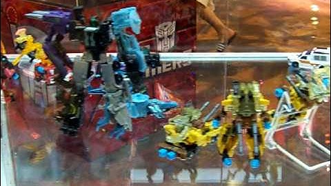 SDCC 2010 Hasbro Booth Transformers Power Core Combiners Back