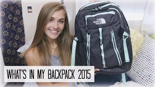 WHAT'S IN MY BACKPACK 2015!