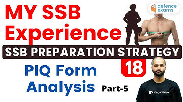 10:00 PM - SSB Interview Preparation | PIQ From Analysis by Pranav Sir (Day-5)