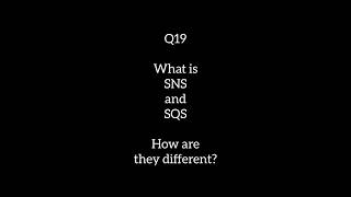 AWS Question of the Day 19 | What is SNS and SQS | AWSbyVictor