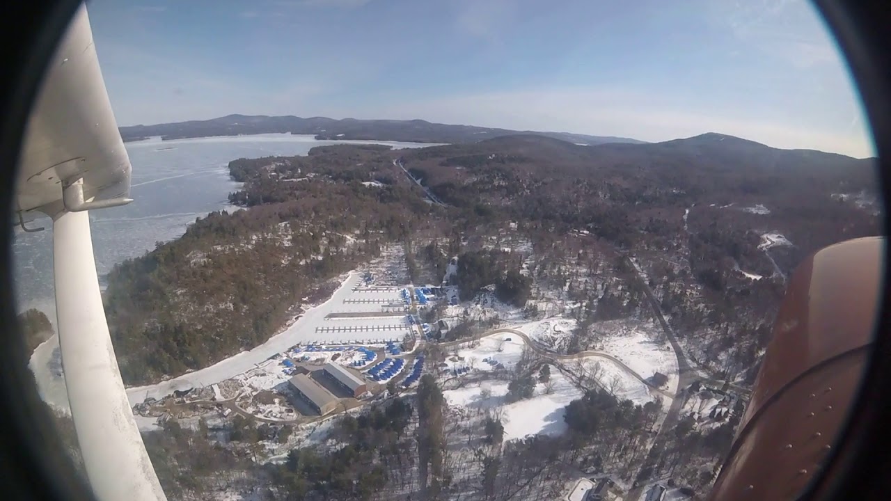 West Alton Marina Lake Winnipesaukee Flyover 20190210 YouTube