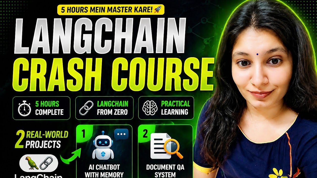 LangChain Crash Course 🚀 | 2 REAL Projects in 1 Video - YouTube