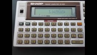 Vintage Calculator Sharp Pc-1403 Pocket Computer Japan