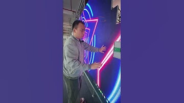 This irregularly shaped LED screen just looks different. #ledvideowall #leddisplay #ledscreen