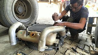 Truck radiator and intercooler cleaning | Indian truck mechanics