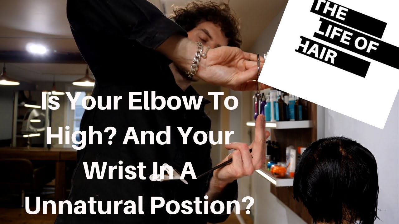 How To Hold Hairdressing Scissors Body Position When Cutting Hair