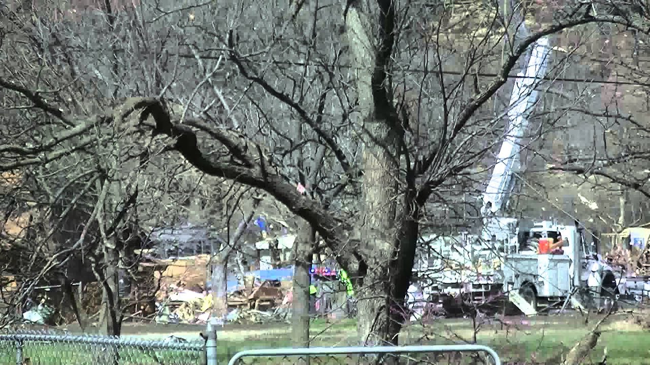 Sand Springs Oklahoma Mobile Home Park Tornado Damage March 26, 2015