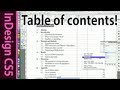 InDesign Table of Contents for text documents - CS5 Tutorial (Part 7)